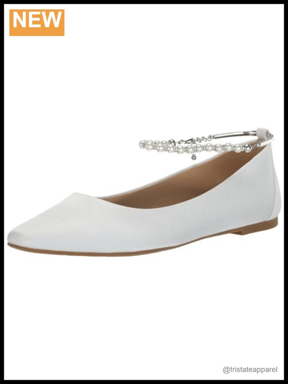 Badgley Mischka London Ballet Flat Women's Leather Comfy Dress Shoe